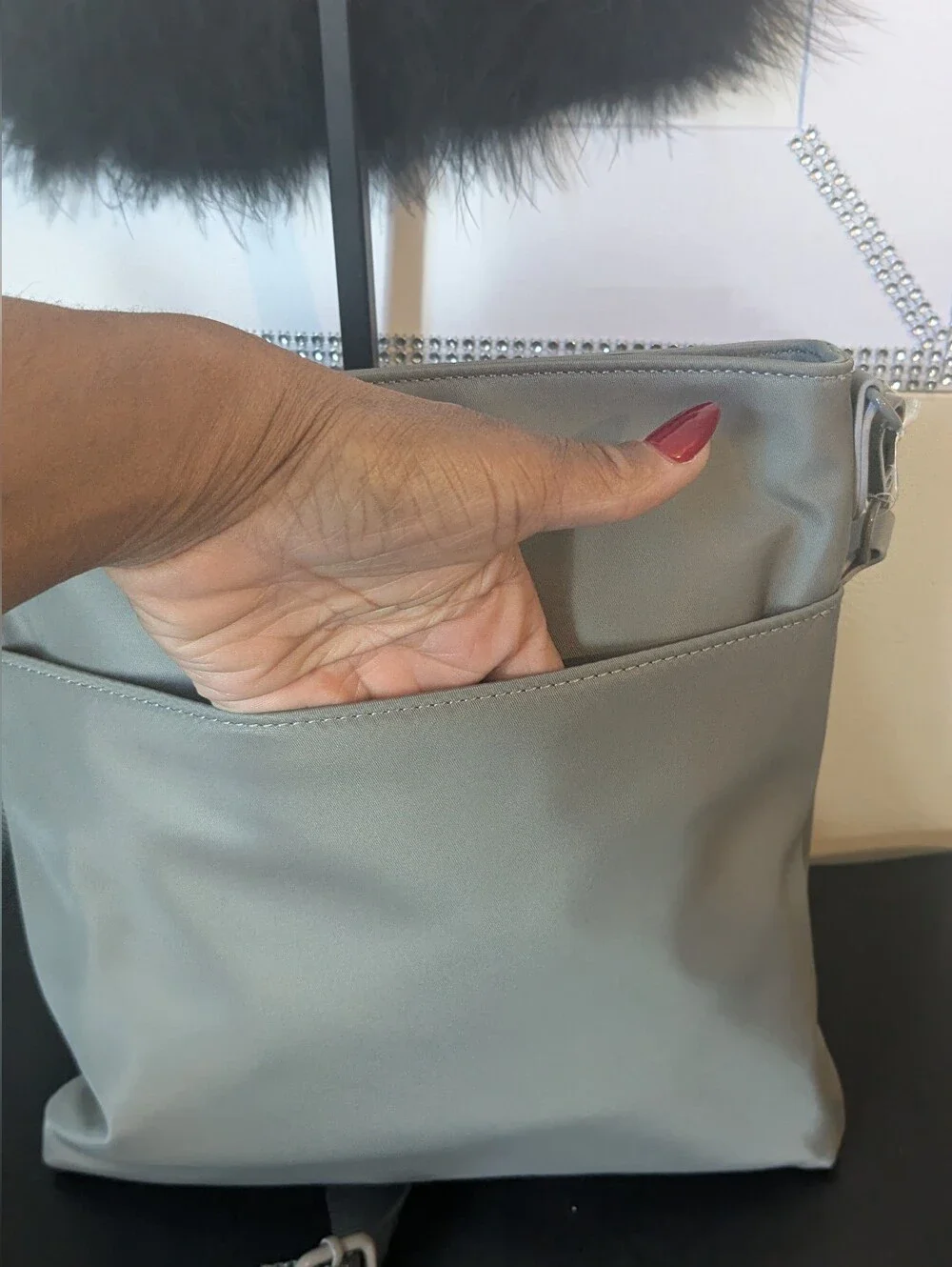 Antonio Melani Gray Crossbody Bag NWOT